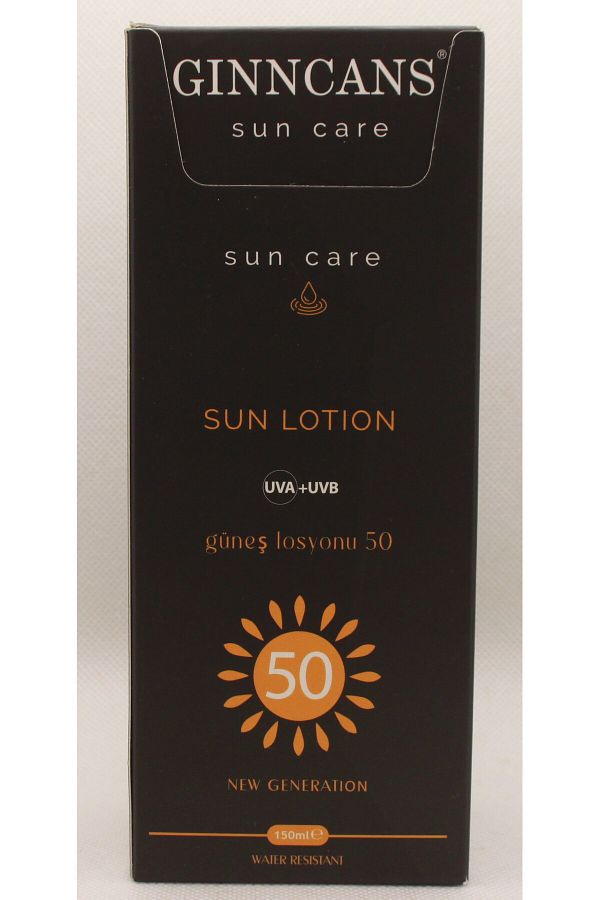 SUN GÜNEŞ KORUYUCU KREM & SPF+50 UVA+UVB LOSYON AÇIK VE BEYAZ CİLTLER İÇİN 150ML