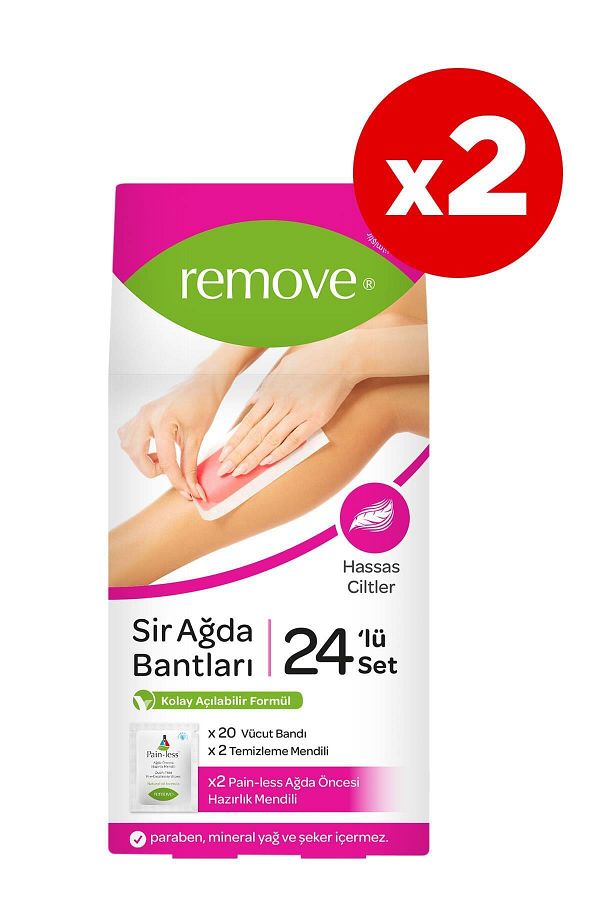 24'lü Sir Ağda Bantları Hassas Ciltler X2 Adet