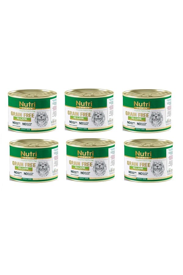 Tahılsız Kuzu Etli Köpek Konserve 200 Gr. X 6 Adet Patitalya Petshop