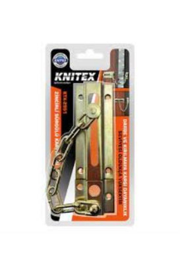 (*)Knıtex E-10 Zincirli Sürgülü Kapı Kilidi Vkm Ktx-2951