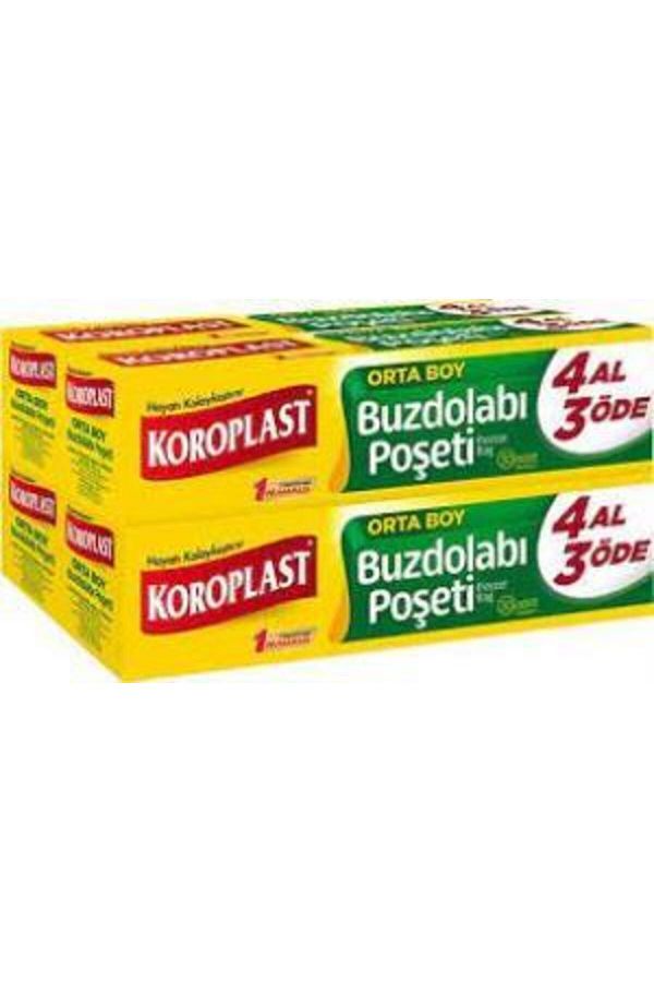 Koroplast Buzdolabı Poşeti 4Al 3Öde Orta 30 Lu 24*38