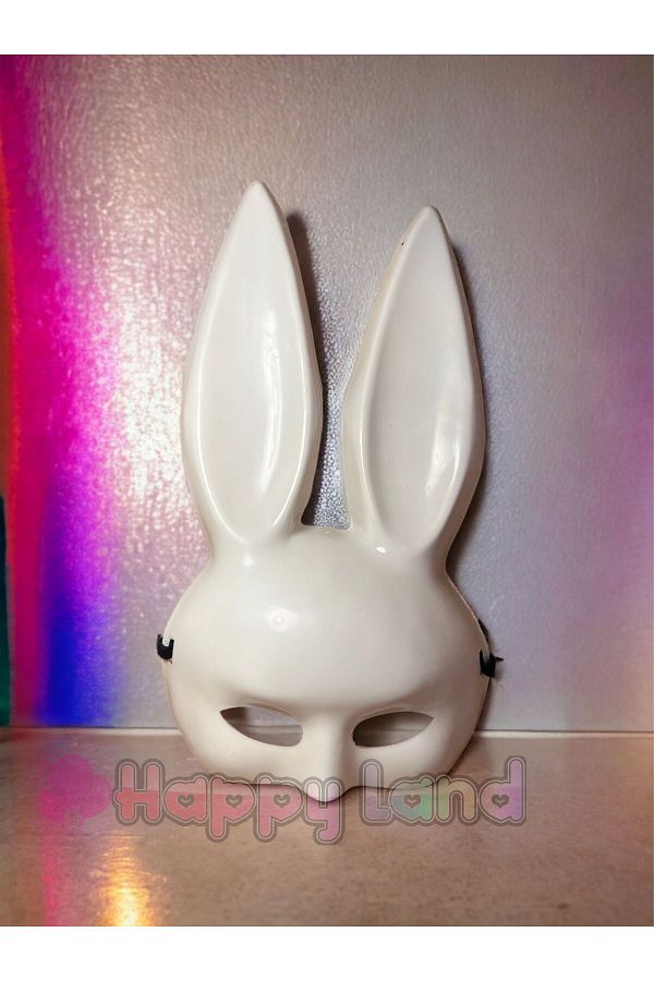 Halloween Beyaz Renk Yetişkin Lüks Tavşan Maskesi Cadılar Bayramı Maske Halloween Mask