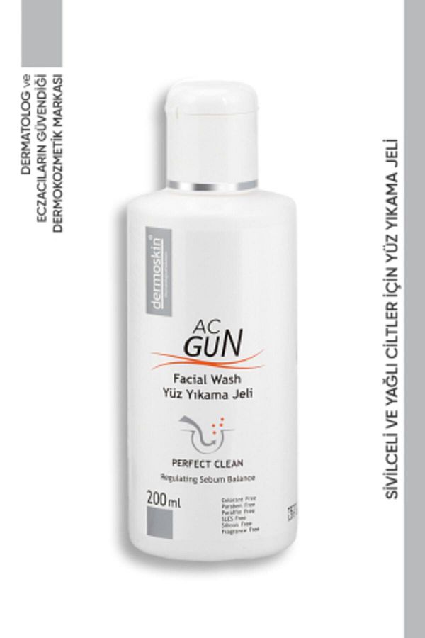 Acgun Sivilce ve Akneli Ciltler için Yüz Yıkama Jeli 200 ml
