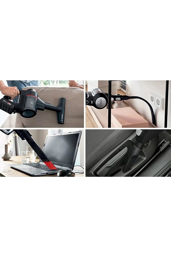 Bosch Unlimited 7 Çift Bataryalı 3 Modlu 10 Yıl Motor Garantili Şarjlı Dikey Süpürge - Görsel 3