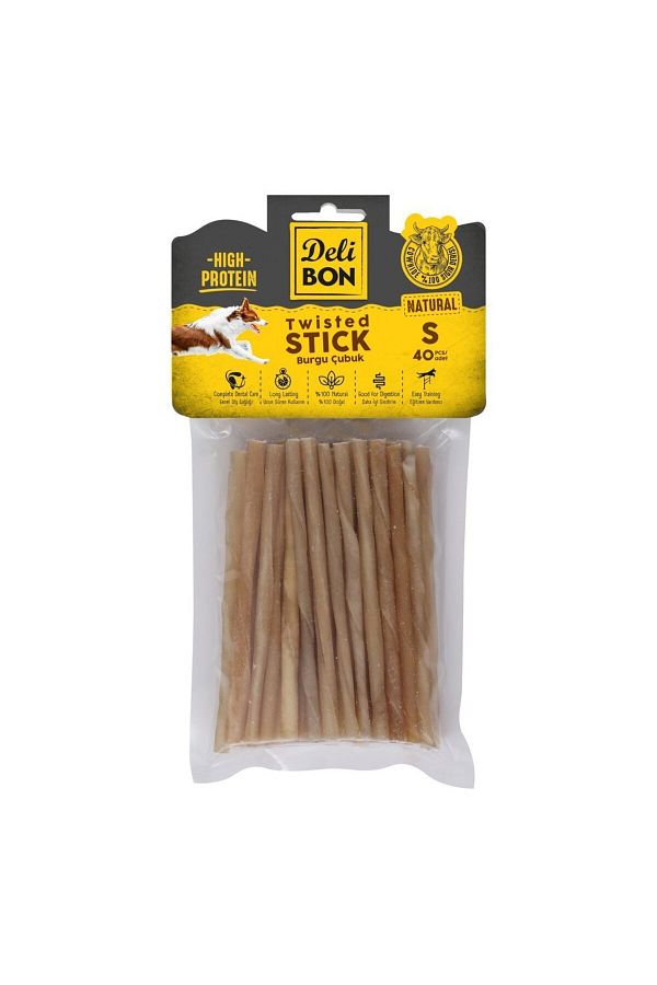 Deri Burgu Çubuk Ince 40lı Paket Naturel