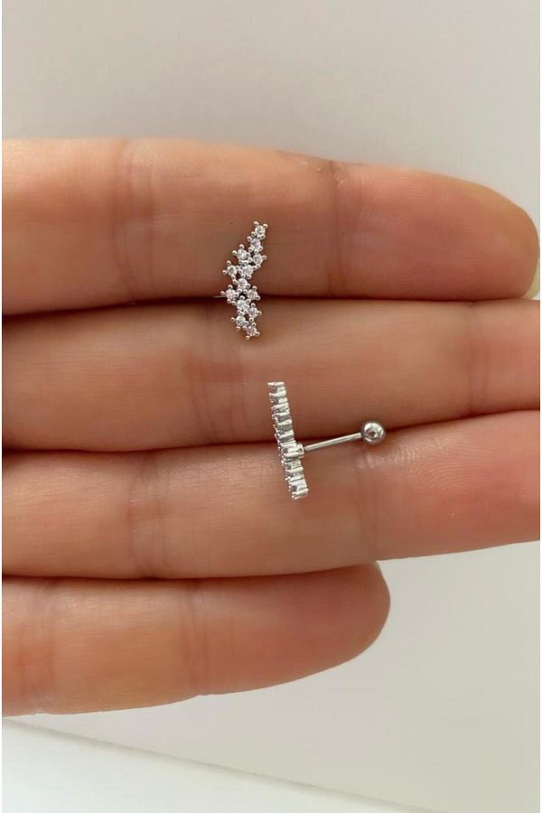 Cerrahi Çelik Conch Helix kıkırdak Lobe Uyumlu Piercing Küpe