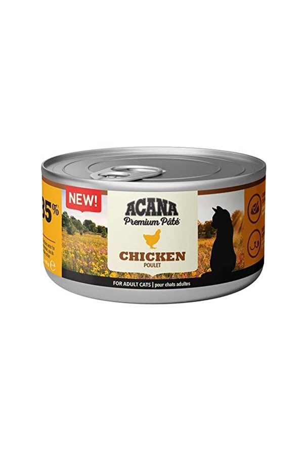Acana Premium Pate Tavuklu Yetişkin Konserve Kedi Maması 85 Gr