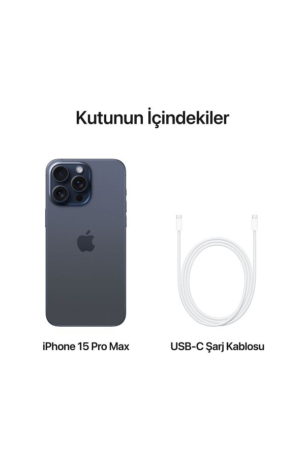 Apple iPhone 15 Pro Max 1 TB Mavi Titanyum - Görsel 9