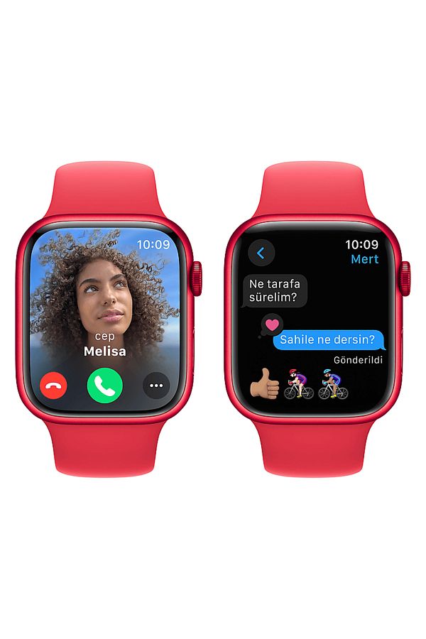 Apple Watch Series 9 GPS MRXK3TU/A 45 mm PRODUCT(RED) Alüminyum Kasa ve (PRODUCT)RED Spor Kordon - M/L - Görsel 6