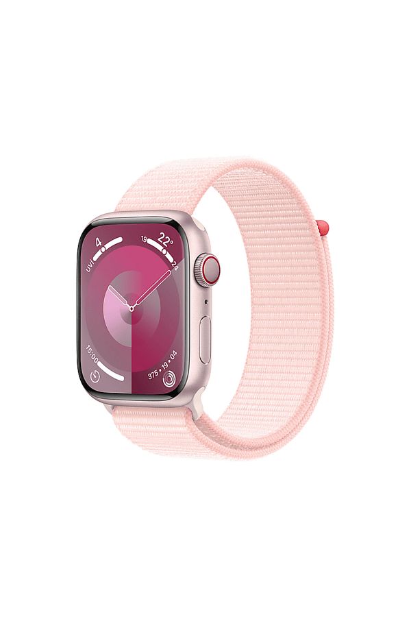 Apple Watch Series 9 GPS + Cellular MRMM3TU/A 45 mm Pembe Alüminyum Kasa ve Uçuk Pembe Spor Loop