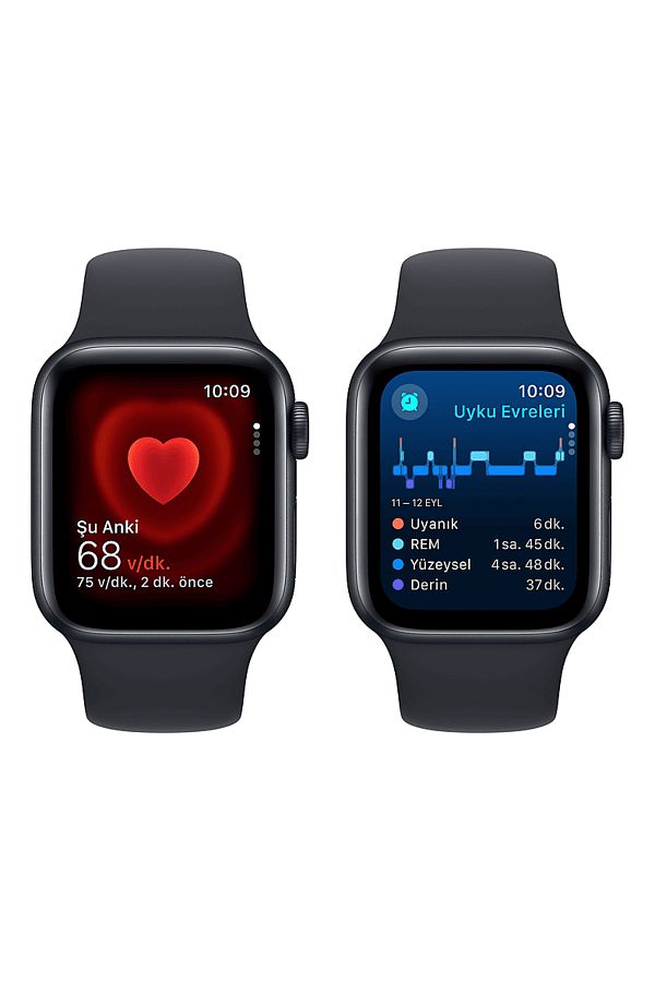 Apple Watch SE GPS + Cellular MRGA3TU/A 40 mm Gece Yarısı Alüminyum Kasa ve Gece Yarısı Spor Kordon - M/L - Görsel 5