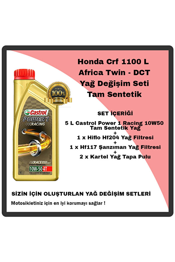 Mag Honda Crf 1100 L Africa Twin Dct Yağ Değişim Seti Tam Sentetik