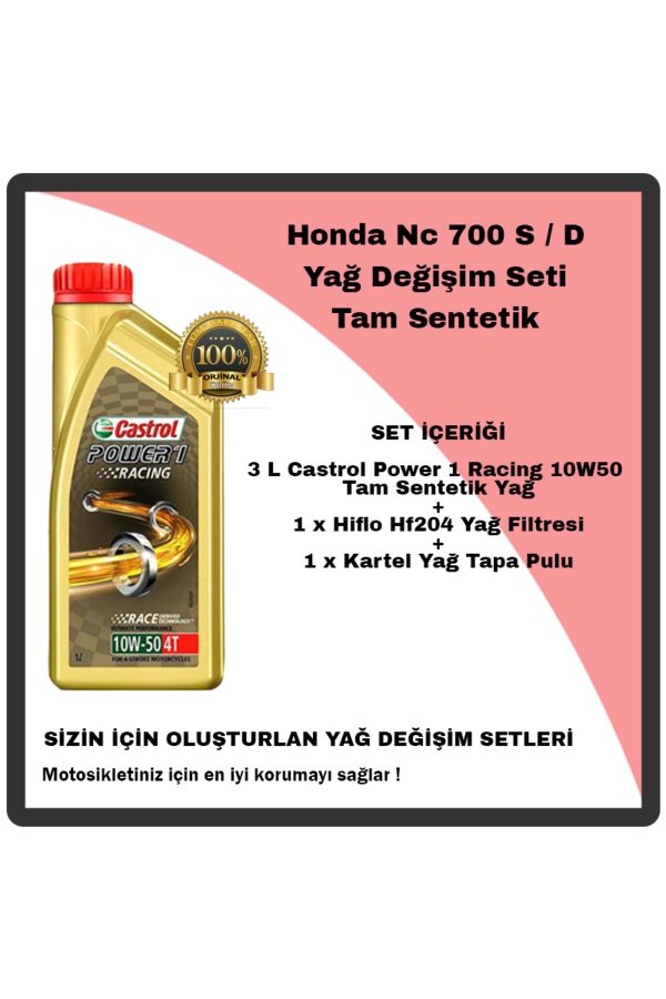 Mag Honda Nc 700 S / D Yağ Değişim Seti Tam Sentetik