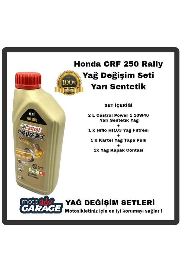 Honda Crf 250 Rally Yağ Değişim Seti