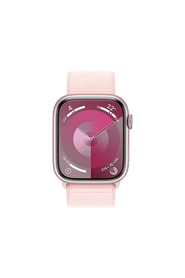 Apple Watch Series 9 GPS + Cellular MRMM3TU/A 45 mm Pembe Alüminyum Kasa ve Uçuk Pembe Spor Loop - Görsel 2