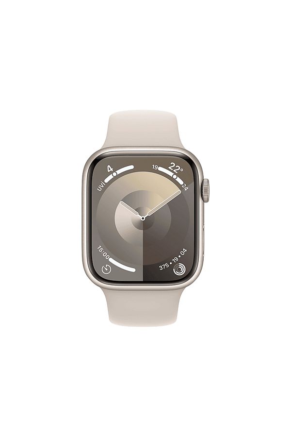 Apple Watch Series 9 GPS MR963TU/A 45 mm Yıldız Işığı Alüminyum Kasa ve Yıldız Işığı Spor Kordon - S/M - Görsel 2