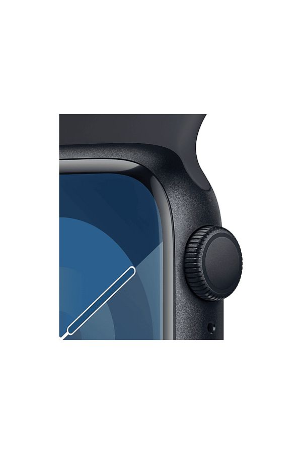 Apple Watch Series 9 GPS MR8X3TU/A 41 mm Gece Yarısı Alüminyum Kasa ve Gece Yarısı Spor Kordon - M/L - Görsel 3