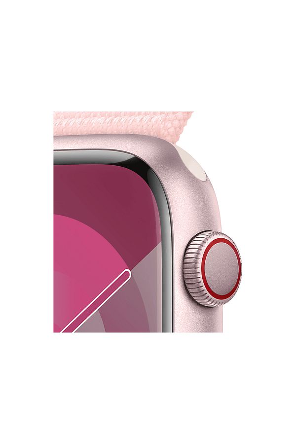 Apple Watch Series 9 GPS + Cellular MRMM3TU/A 45 mm Pembe Alüminyum Kasa ve Uçuk Pembe Spor Loop - Görsel 3