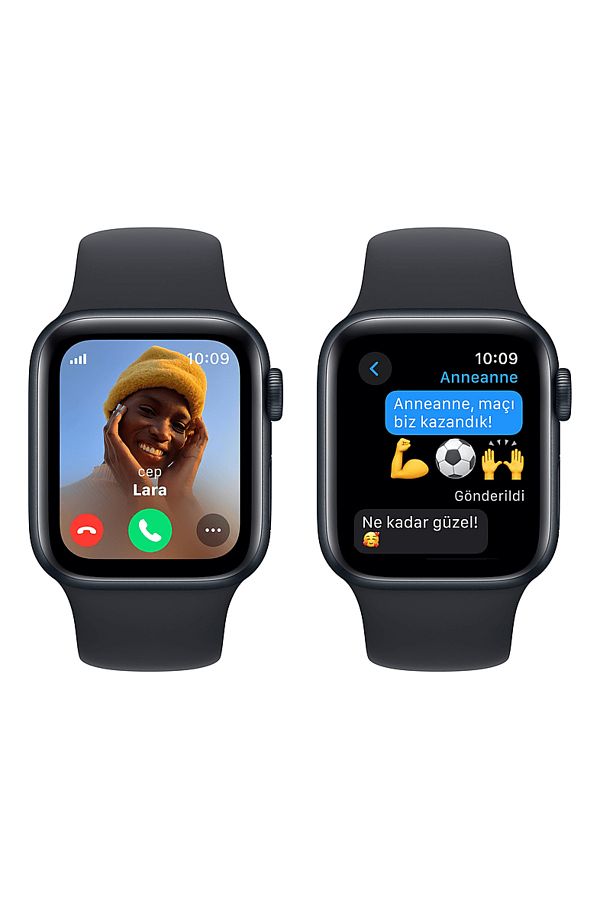 Apple Watch SE GPS + Cellular MRGA3TU/A 40 mm Gece Yarısı Alüminyum Kasa ve Gece Yarısı Spor Kordon - M/L - Görsel 4