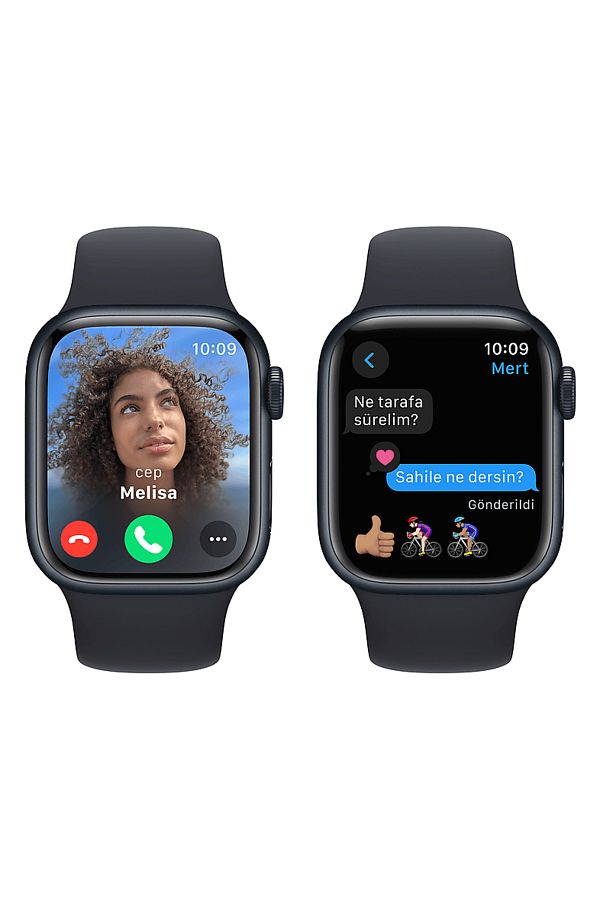 Apple Watch Series 9 GPS MR8X3TU/A 41 mm Gece Yarısı Alüminyum Kasa ve Gece Yarısı Spor Kordon - M/L - Görsel 6