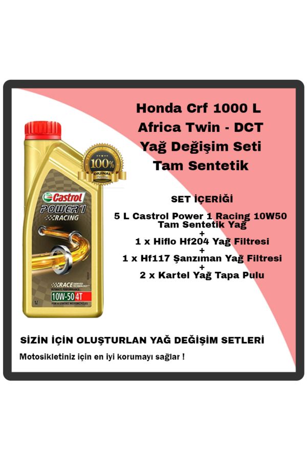 Mag Honda Crf 1000 L Africa Twin Dct Yağ Değişim Seti Tam Sentetik