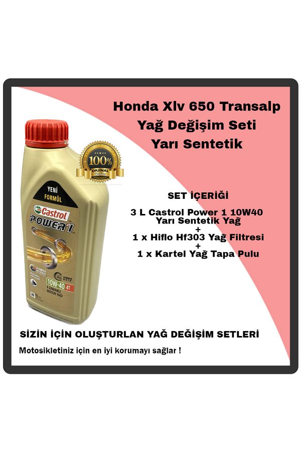 Mag Honda Xlv 650 Transalp Yağ Değişim Seti Yarı Sentetik