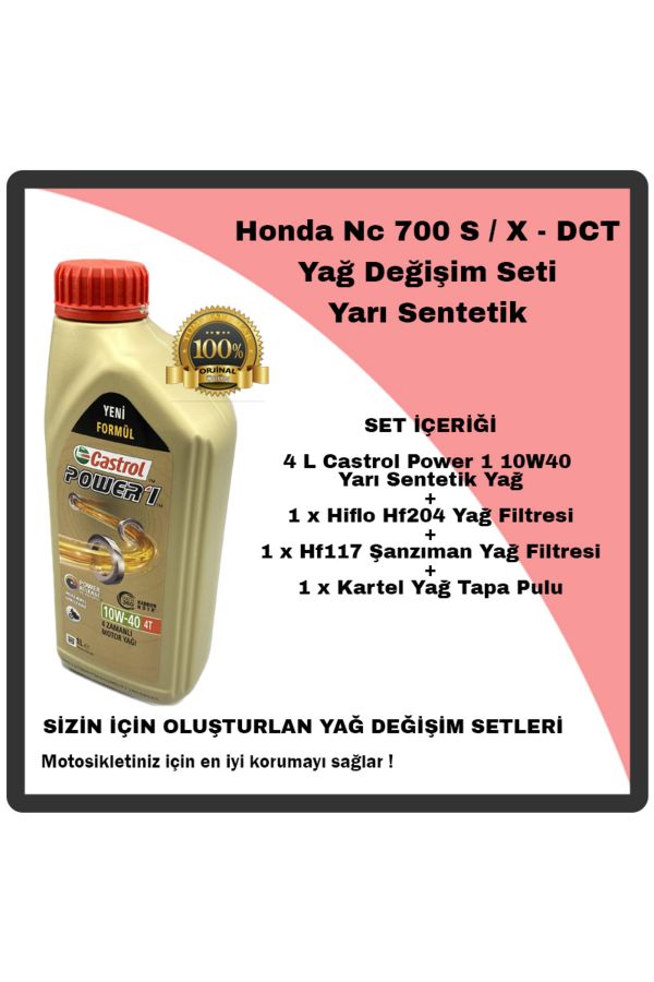 Mag Honda Nc 750 S / X - DCT Yağ Değişim Seti Yarı Sentetik