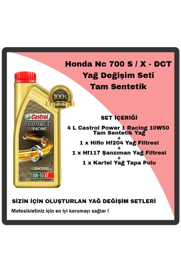 Mag Honda Nc 750 S / X - DCT Yağ Değişim Seti Tam Sentetik