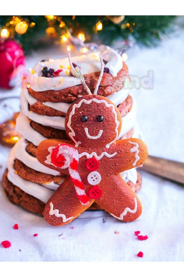 Ginrgerbread Kurabiye AdaM Yılbaşı Çam Ağacı Süsü Yılbaşı Dekor Süs