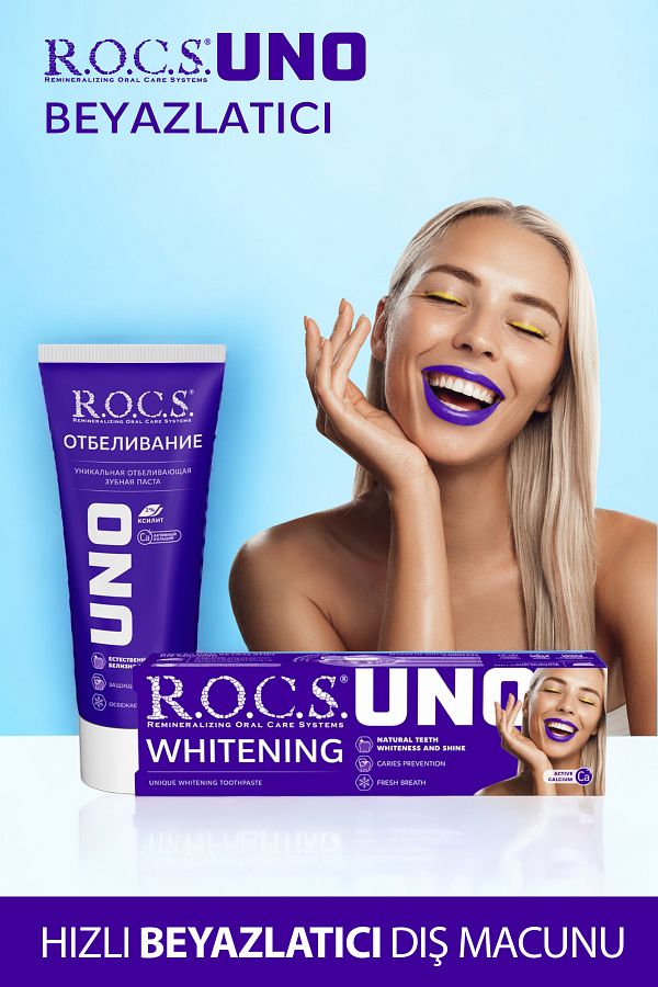 Rocs Uno Hızlı Beyazlatıcı Diş Macunu 74g