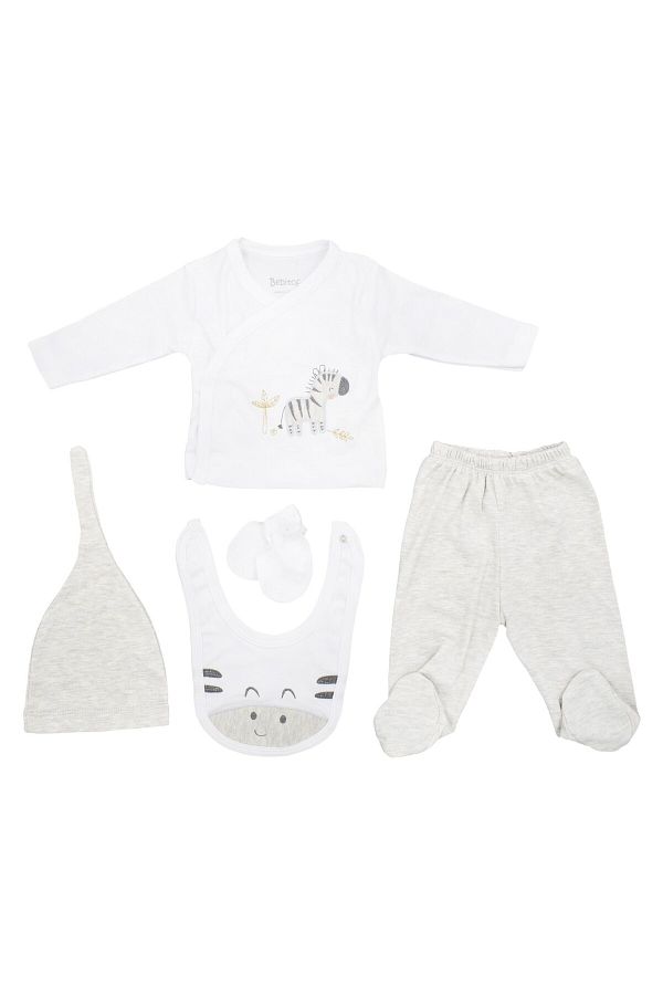 Bebitof Zebra 5'li Bebek Zıbın Seti 20085