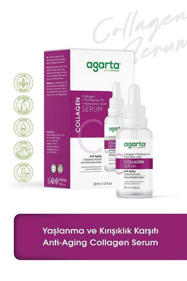 Yaşlanma ve Kırışıklık Karşıtı Anti-Aging Kolajen Serum 30 ML