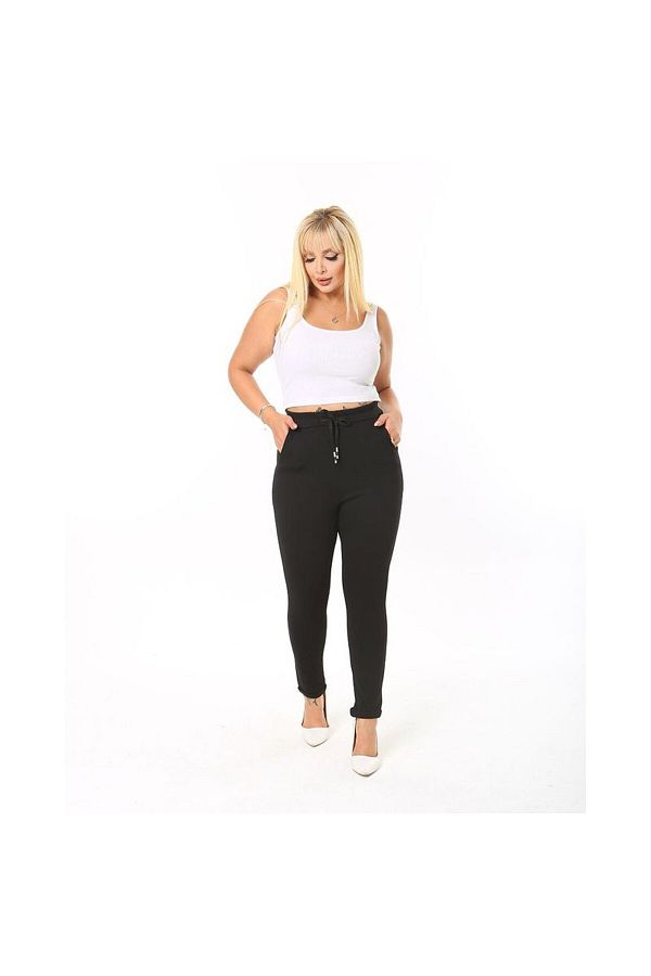 Stak Woman Büyük Beden Pantalon 397Siyah