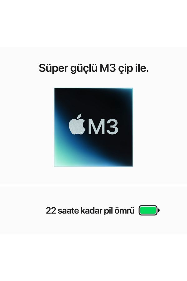 Apple Macbook Pro M3 14" Uzay Gri  8gb 1TB Ssd MTL83TU/A - Görsel 4