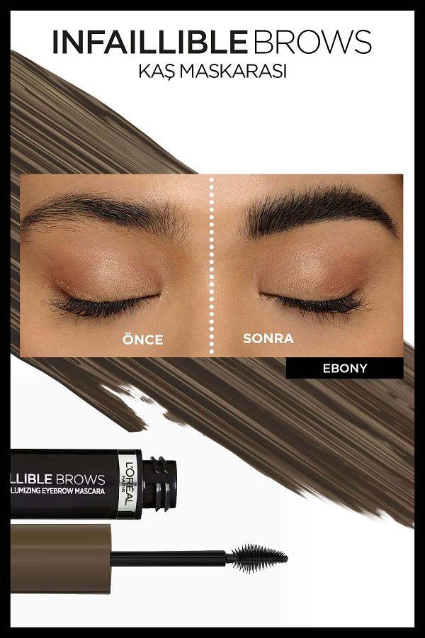 Brow Artist Plump & Set Dolgun Görünüm Veren Kaş Sabitleyici Maskara  - 109 Ebony_3