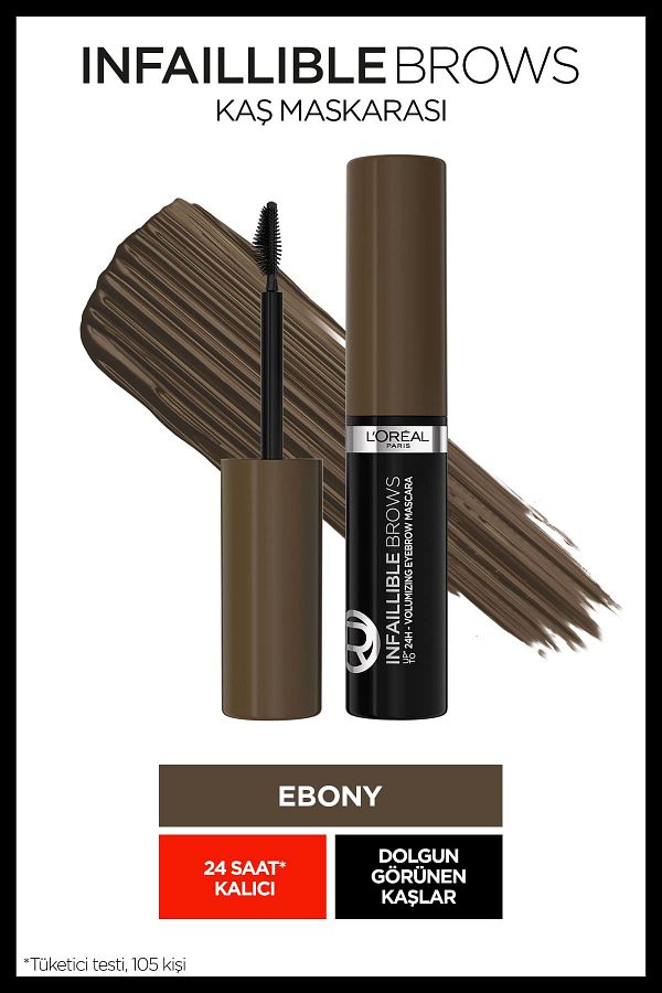 Brow Artist Plump & Set Dolgun Görünüm Veren Kaş Sabitleyici Maskara  - 109 Ebony