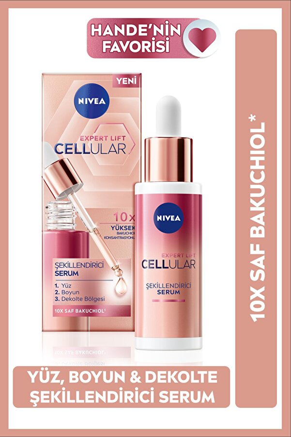 Cellular Expert Lift Şekillendirici Serum 30ml, Yüz, Boyun Ve Dekolte Bölgesi, Saf Bakuchiol