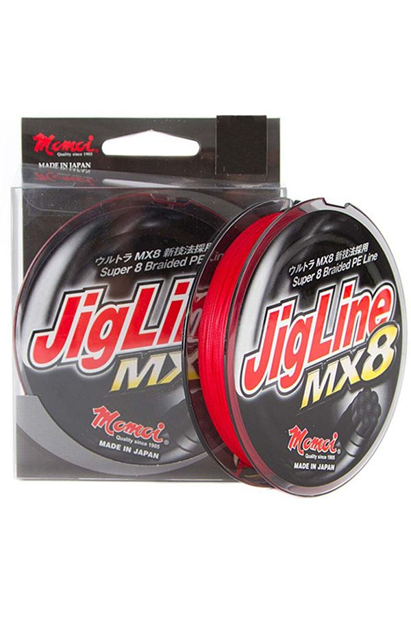 Momoi Jig Line MX8 0.18mm 300M 12KG PE1.2 Red (Kırmızı)