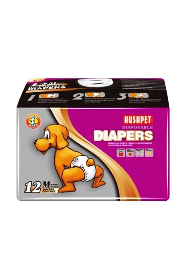 Köpek Çiş - Regl Külot Bezi Medium Boy 12li