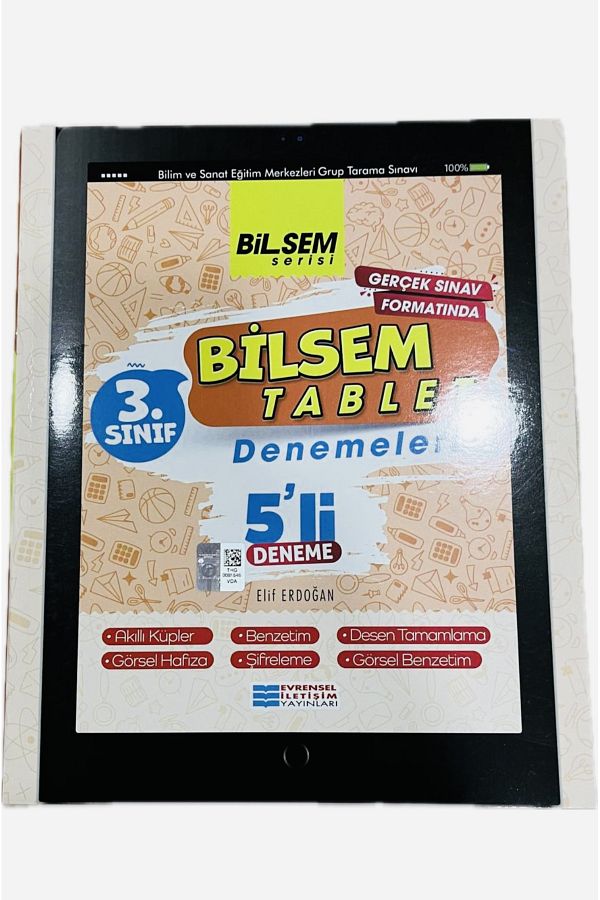 Evrensel 3. Sınıf Bilsem Tablet Denemeleri 5'li Gerçek Sınav Formatında