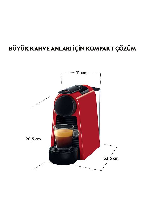 Nespresso Essenza Mini D30 Kırmızı - Görsel 7