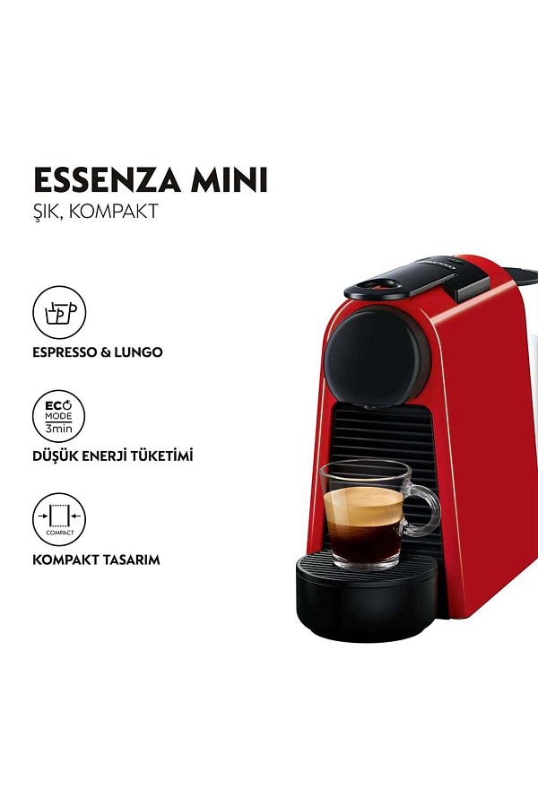 Nespresso Essenza Mini D30 Kırmızı - Görsel 6