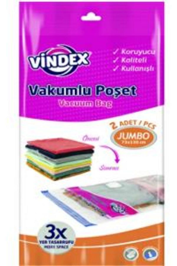 (*) Vindex Vakumlu Poşet Jumbo 2li 73*130