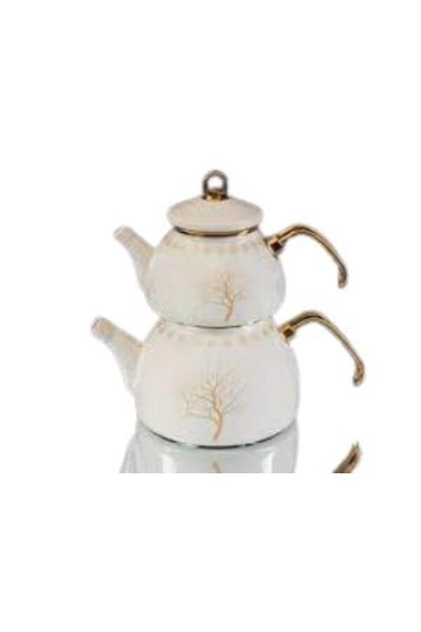 (*) Sembol Tree-001 ,Tree Emaye Çaydanlık Seti 1.1+2.3 Lt