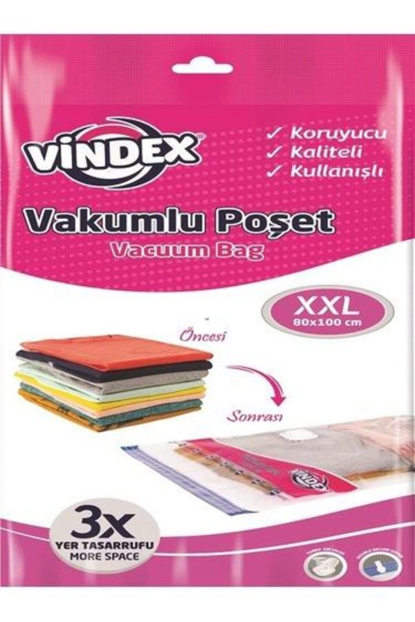 (*) Vindex Vakumlu Poşet Xxl 80*100