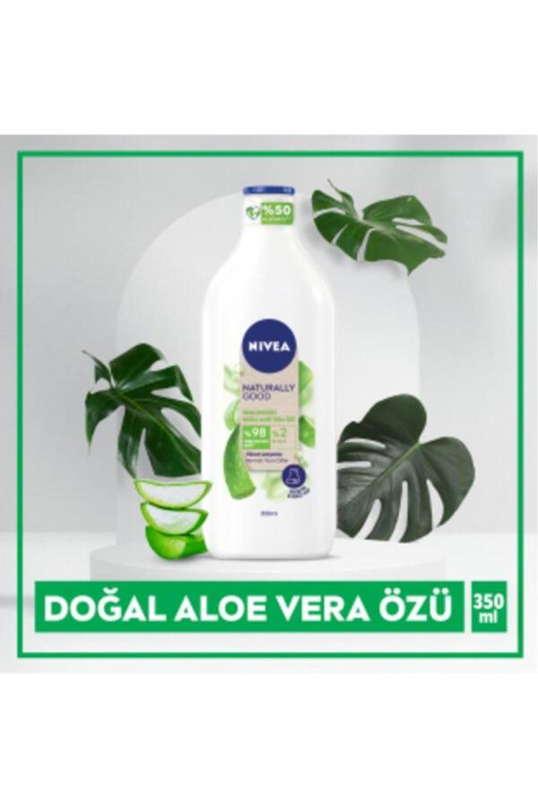 Naturally Good Vücut Losyonu Aloe Vera 350ml,normal/kuru Ciltler Için,48 Saat Nemlendirme