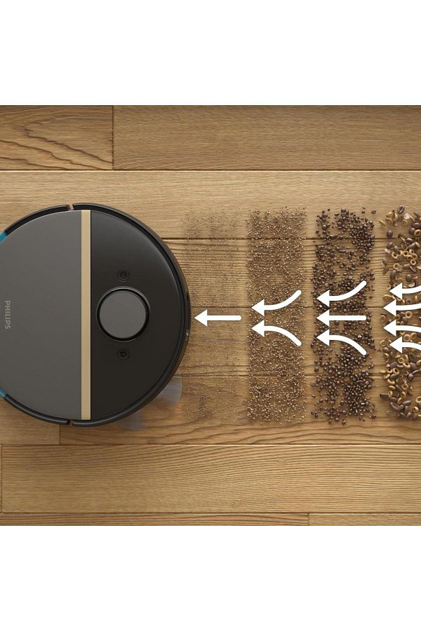 Philips Homerun 7000 Seri Aqua Islak Kuru ve Mop Özellikli Ultra Emiş Gücü Premium Robot Süpürge Siyah - Görsel 6