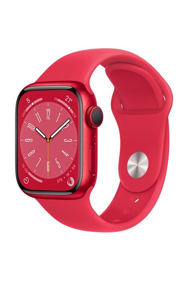 Apple Watch Series 8 Gps 41mm (PRODUCT)red Aluminium Case With (PRODUCT)red Sport Band - Regular Mnp