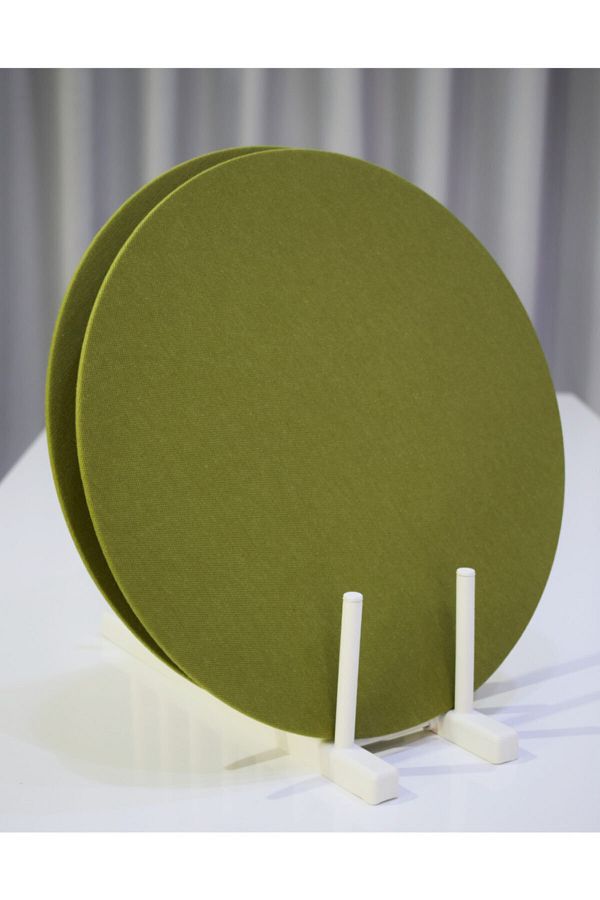 Supla 35 Cm Ahşap Mdf Yeşil Renk 2 Adet