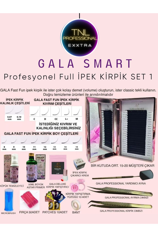 Tnl Exxtra İpek Kirpik Set 1